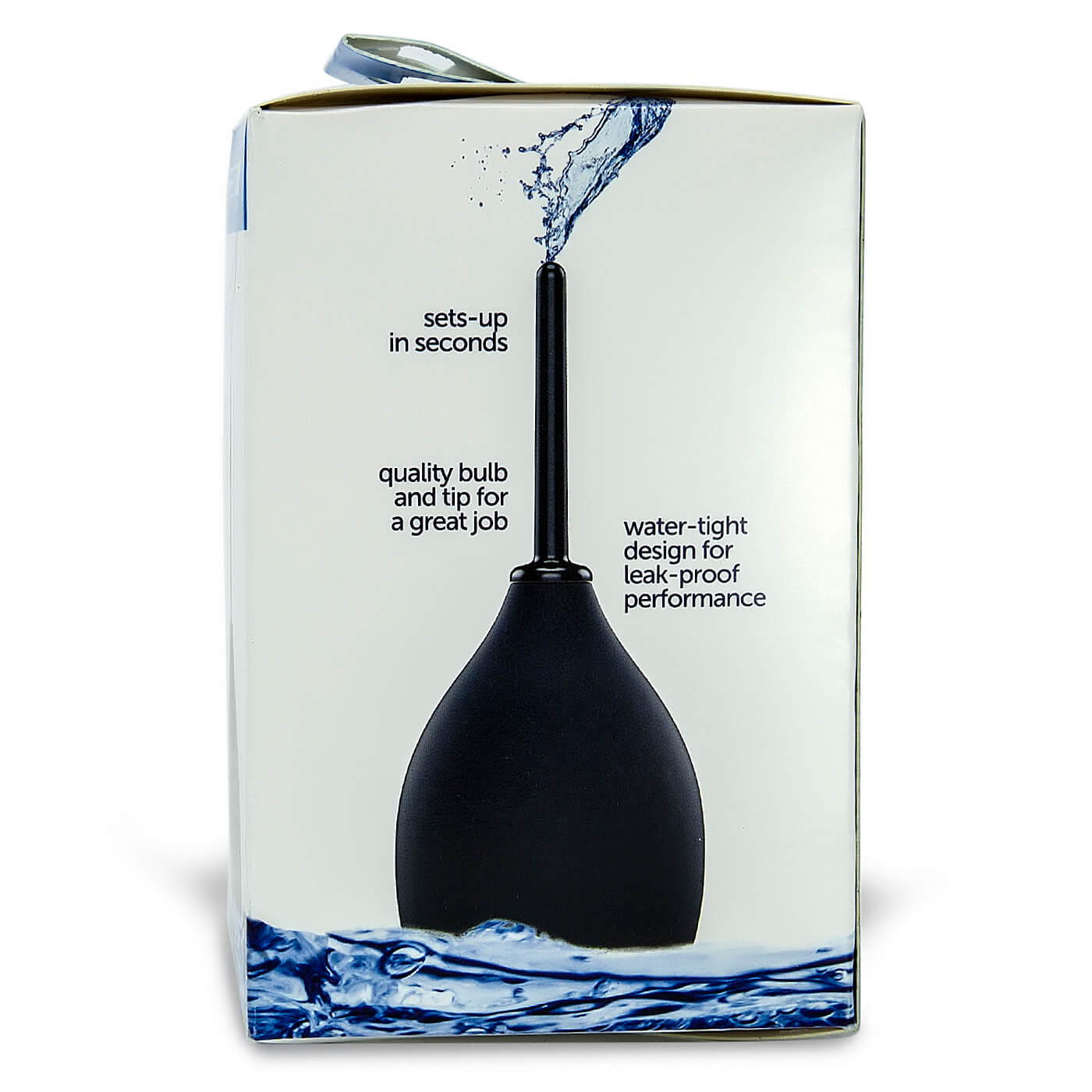 Ergoflo Impulse Water-Tight Leak-Proof Douche for Anal Hygiene