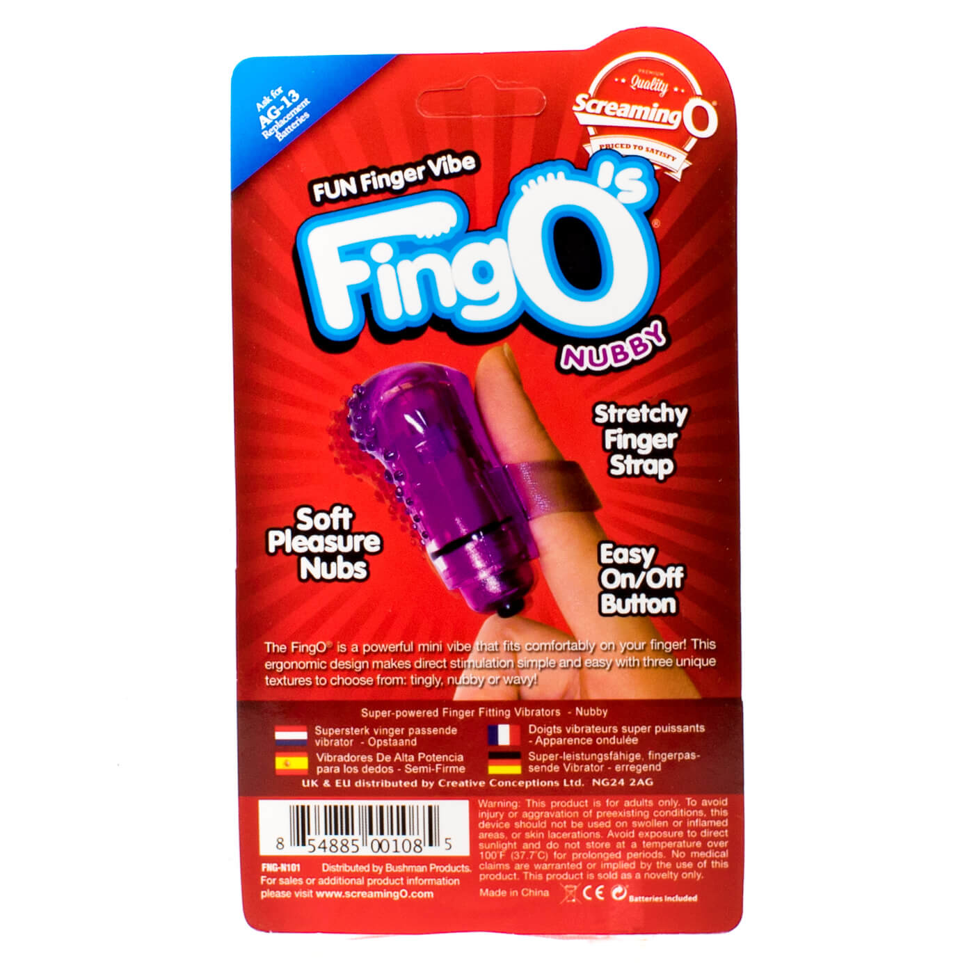 Screaming O FingO Fun Finger Nubby Vibe