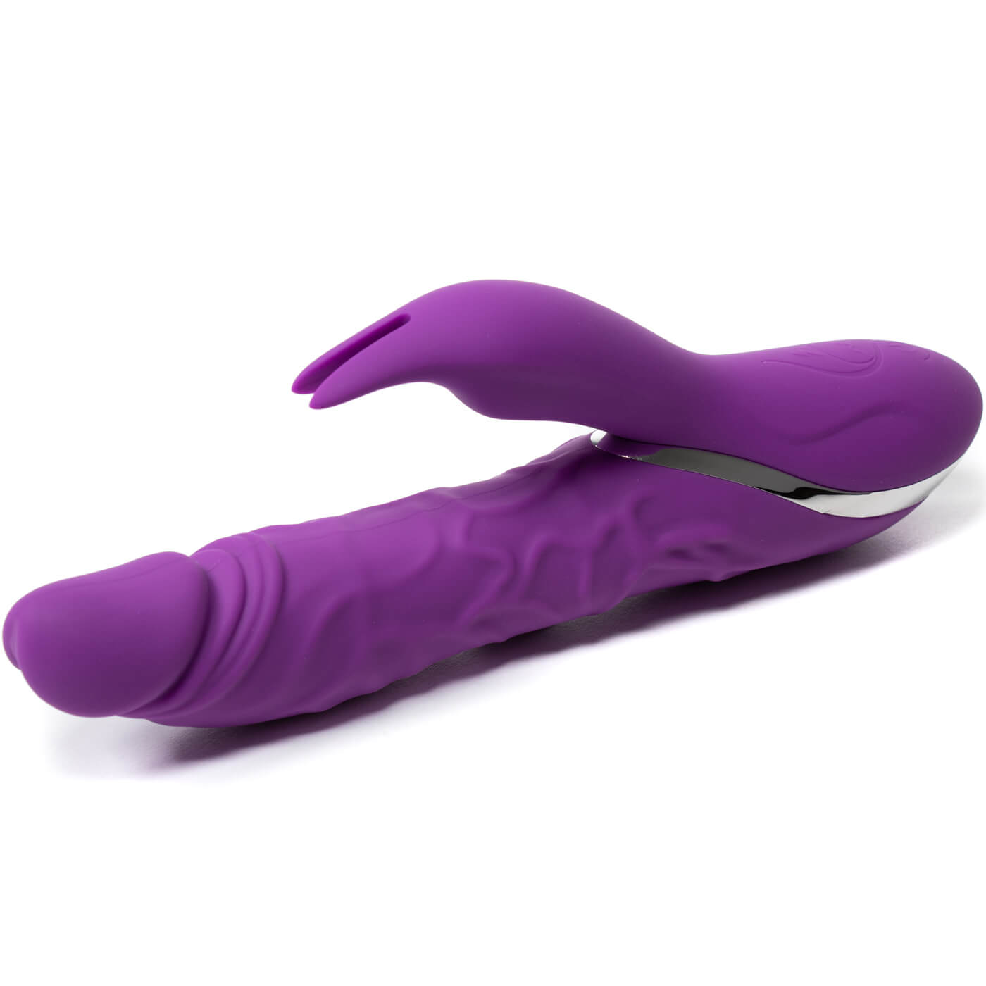 DUALITY 10 Function Rotating Rechargeable Dual Motor Realistic G-Spot Rabbit Vibrator
