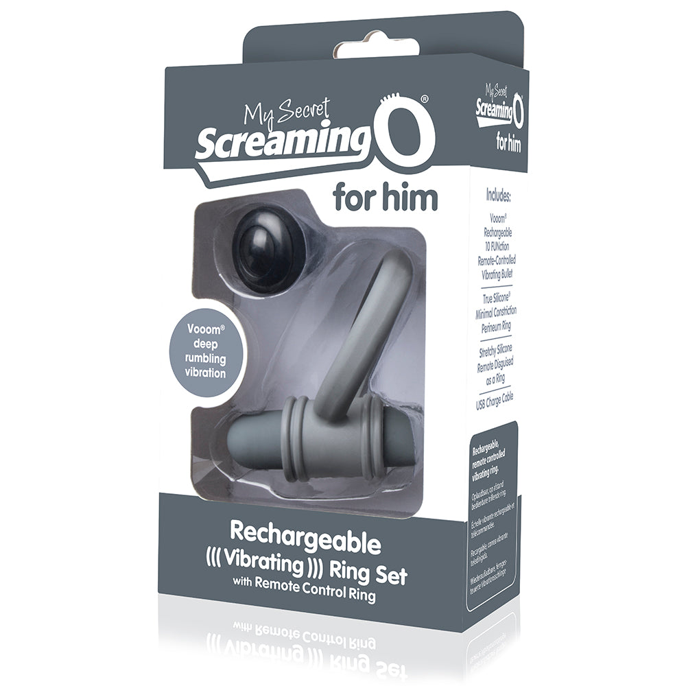 Screaming O My Secret Rechargeable Bullet Vibe and Wireless Ring Remote Set For Men