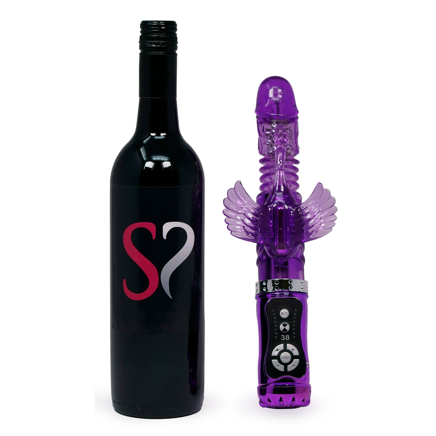 Double Delight 8 Function Thrusting Rabbit Vibrator With Rotating Beads