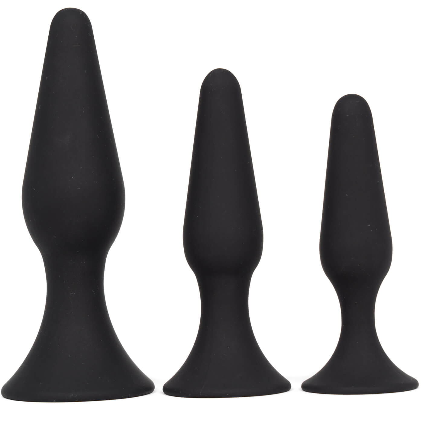 Backdoor Bliss 3 Size Silicone Suction Cup Butt Plug Anal Training Set