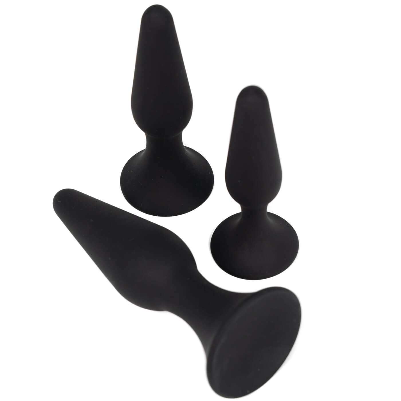 Backdoor Bliss 3 Size Silicone Suction Cup Butt Plug Anal Training Set