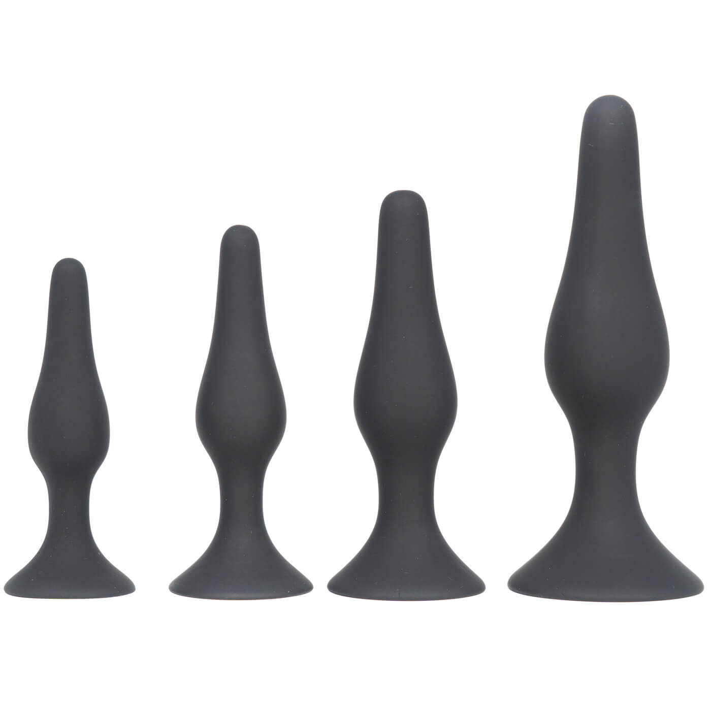 Backdoor Bliss 4 Size Silicone Suction Cup Butt Plug Training Set