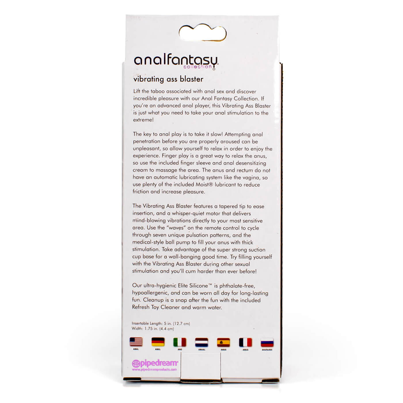 Anal Fantasy Vibrating Silicone Ass Blaster