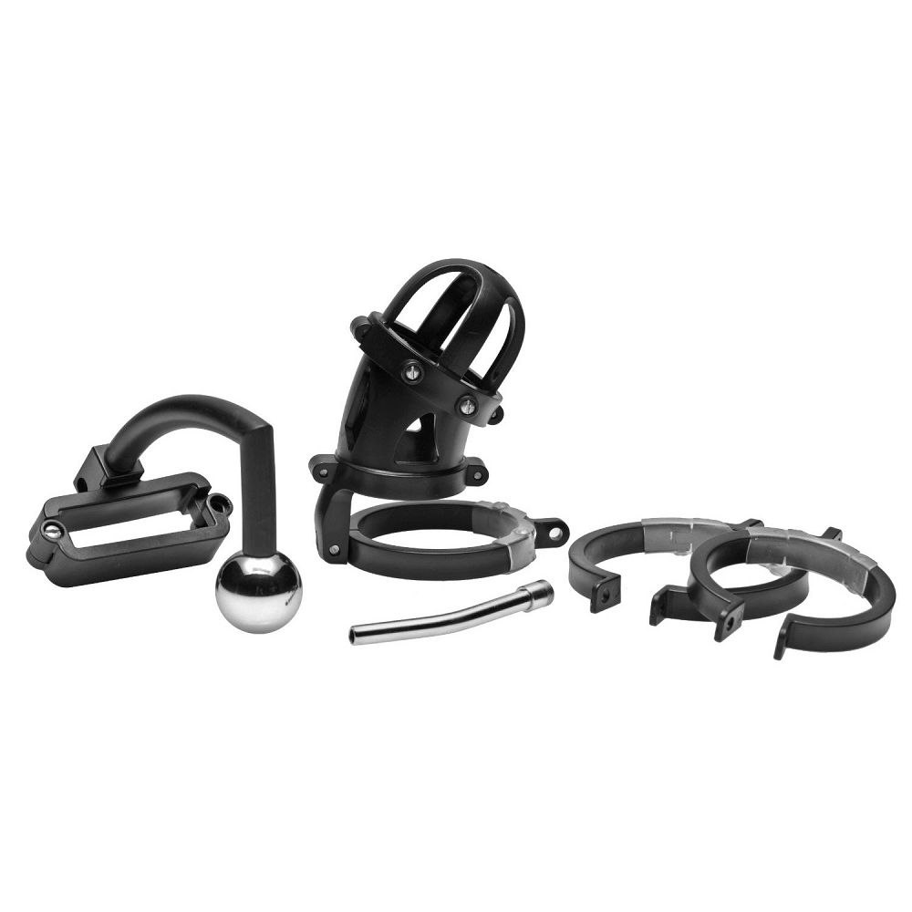 Oppressor Chastity Stretcher & Anal Intruder Hook by XR Brands - - 2