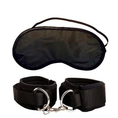 Heavy Duty Cuffs and BDSM Mask - Bestseller! by Pipedream -