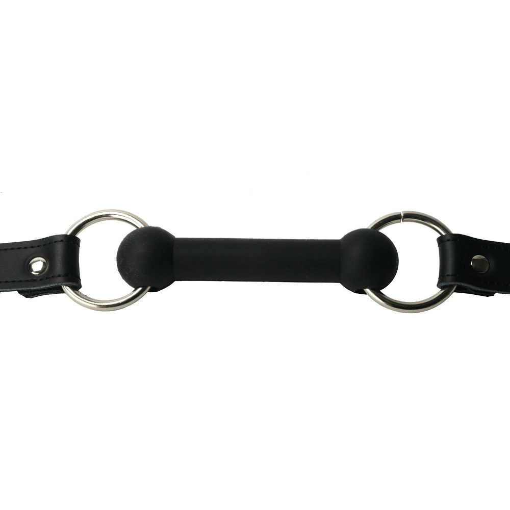 Spartacus Leather Silicone Bit Gag by Spartacus - - 2