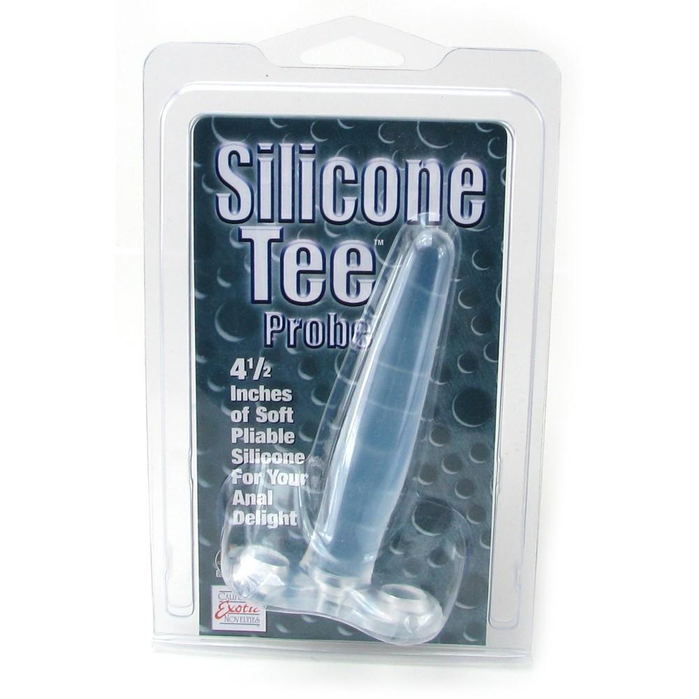 Silicone Tee Probe in Clear by California Exotics - - 6