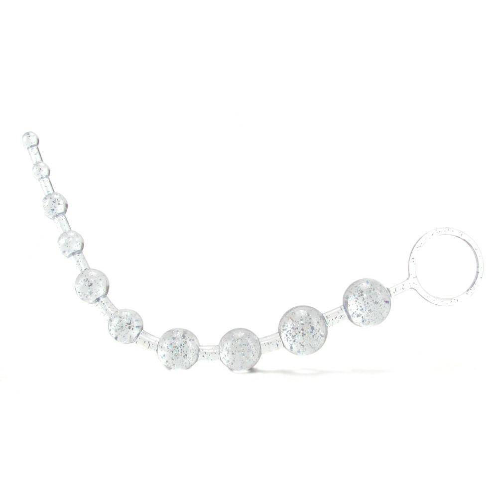X-10 Extreme Pure Gold Anal Beads in Platinum by California Exotics - - 1