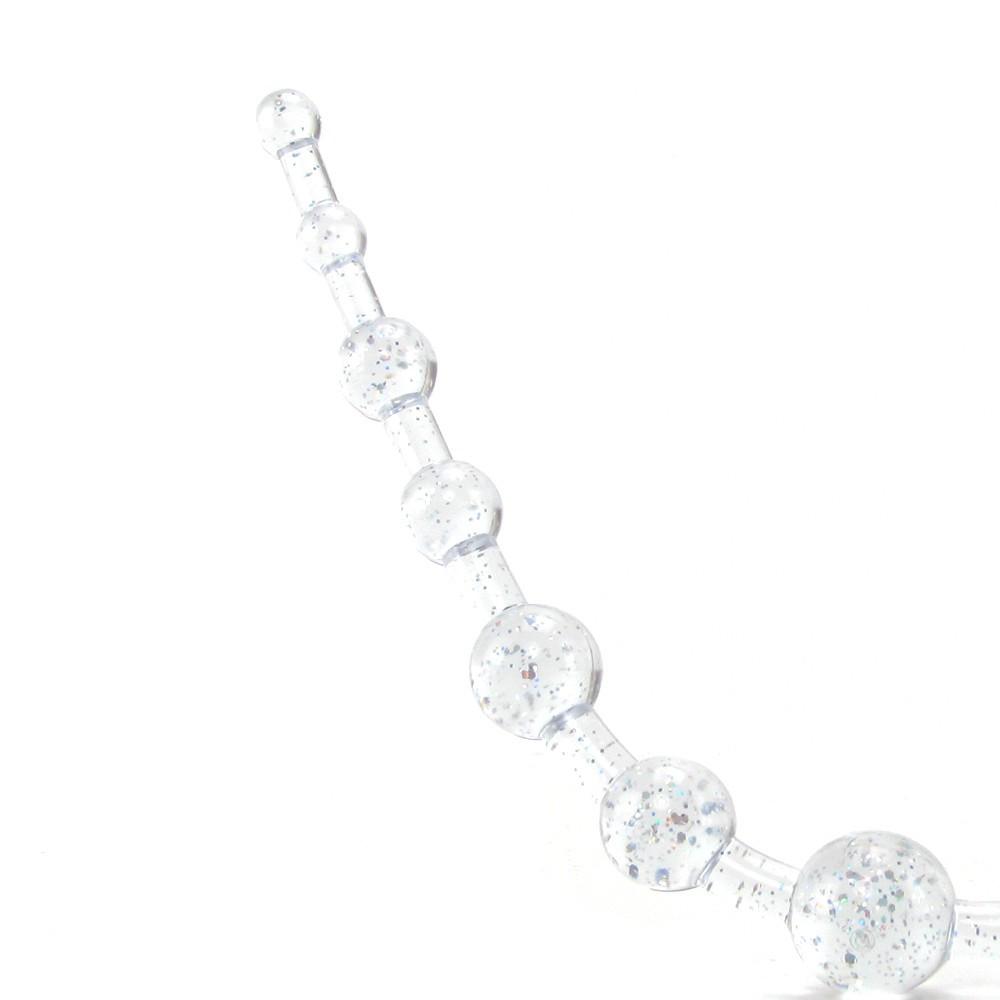 X-10 Extreme Pure Gold Anal Beads in Platinum by California Exotics - - 2