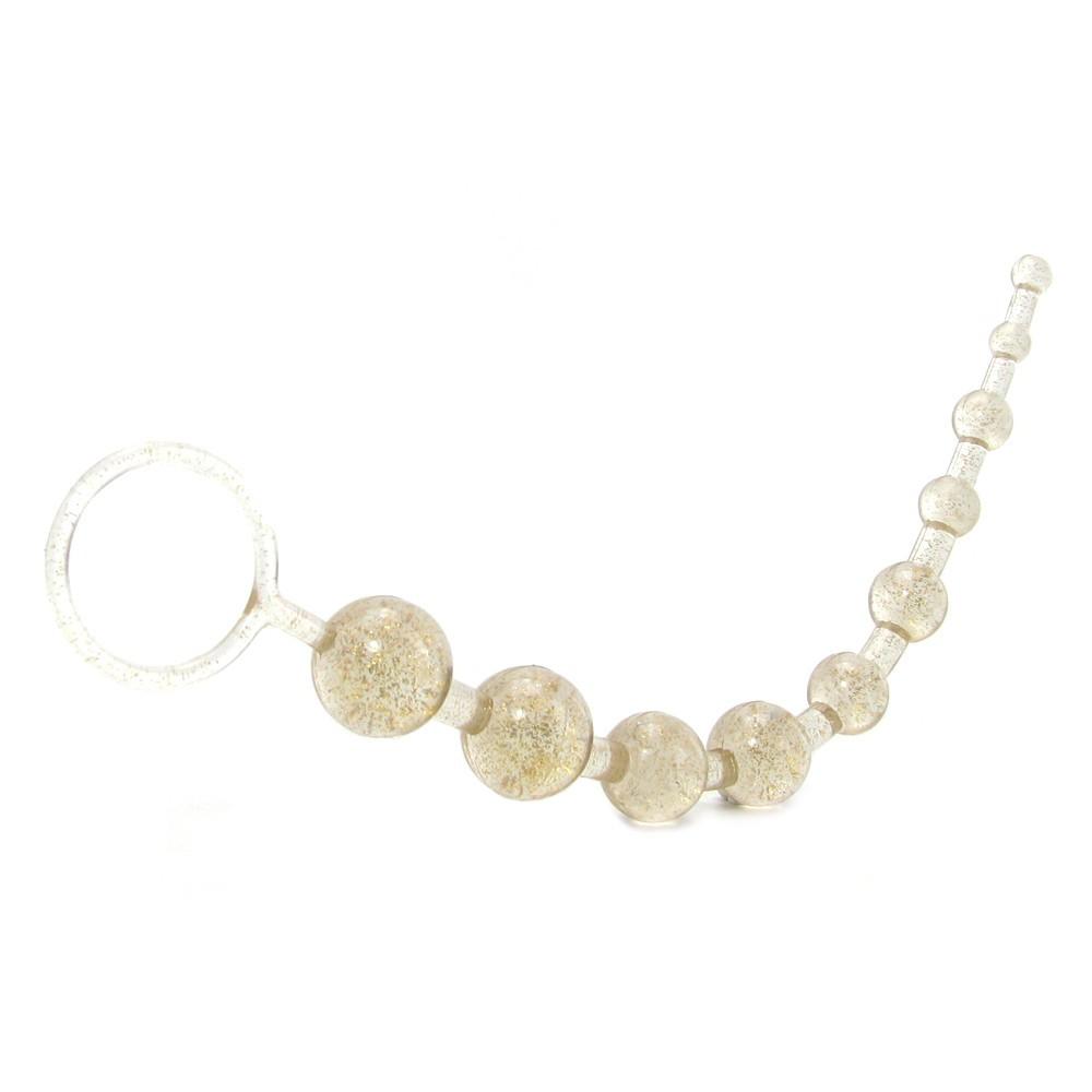 X-10 Extreme Pure Gold Anal Beads in Platinum by California Exotics - - 10