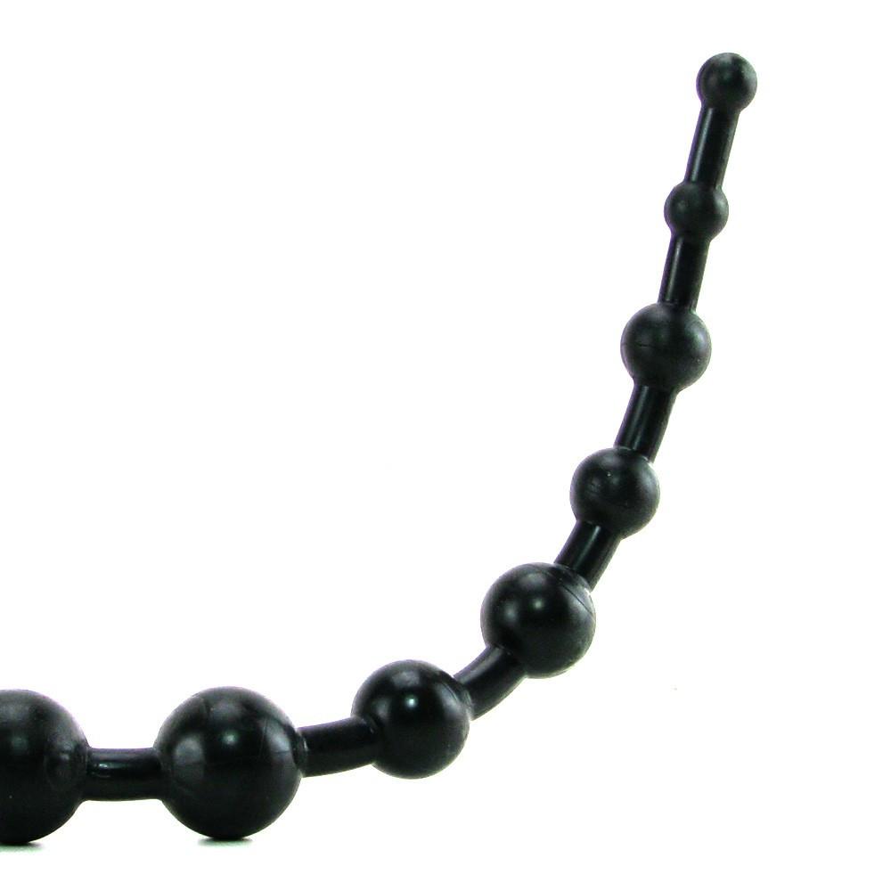 Superior X-10 Anal Beads in Black by California Exotics - - 2