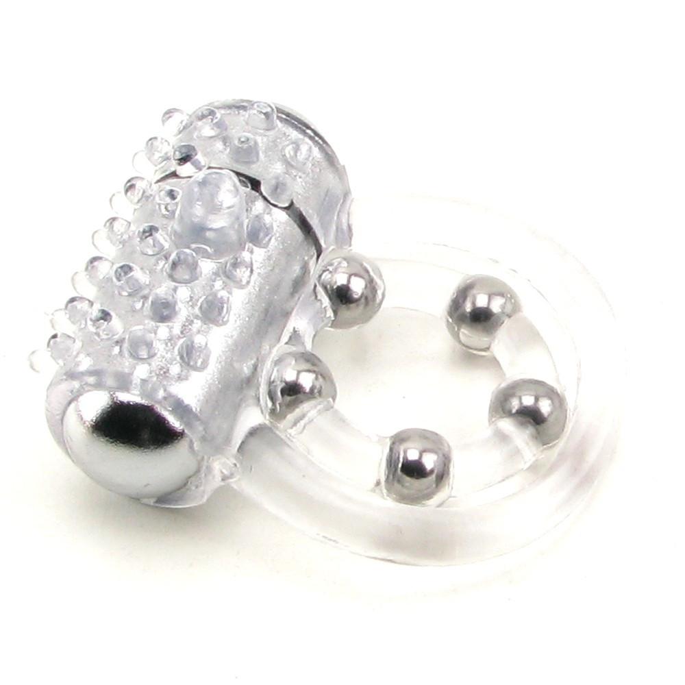 Maximus Enhancing Vibrating Cockring With Stroke Beads by California Exotics - - 1