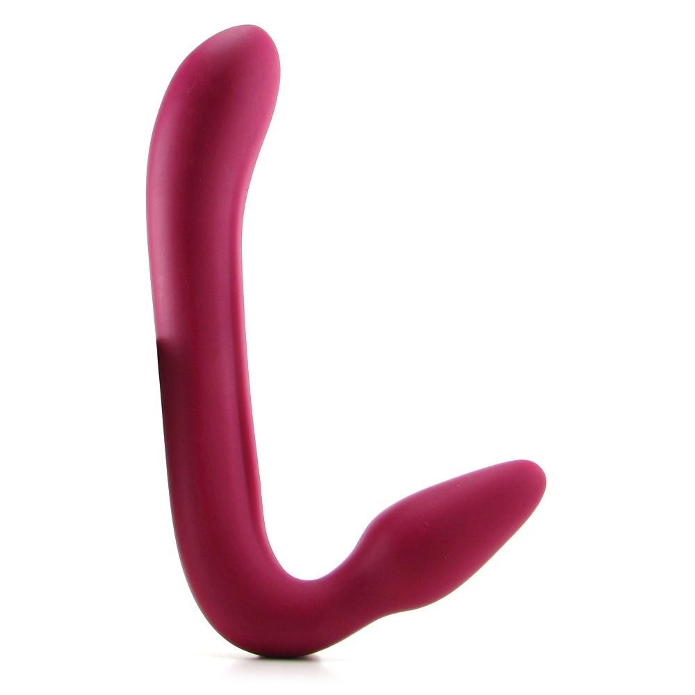 Love Rider Strapless Strap-On Dildo in Raspberry by California Exotics - - 2