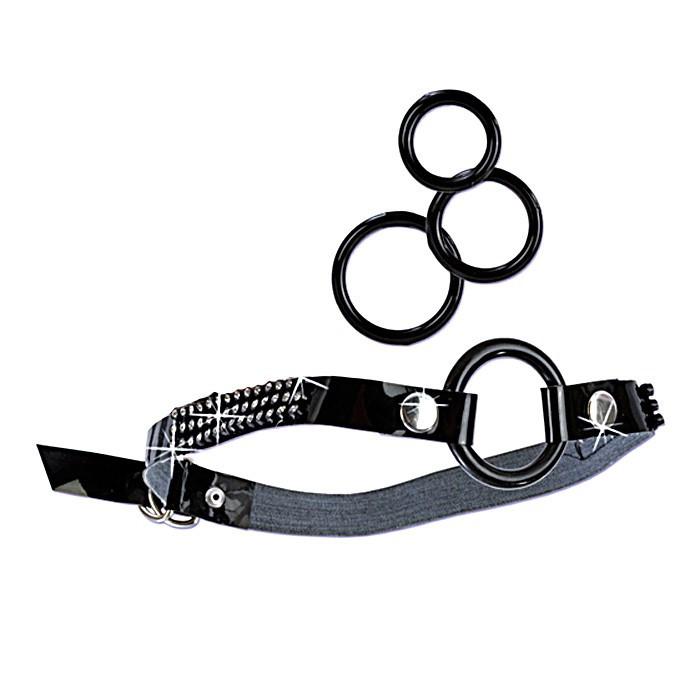 Bound by Diamonds Open Ring Gag by California Exotics - - 4