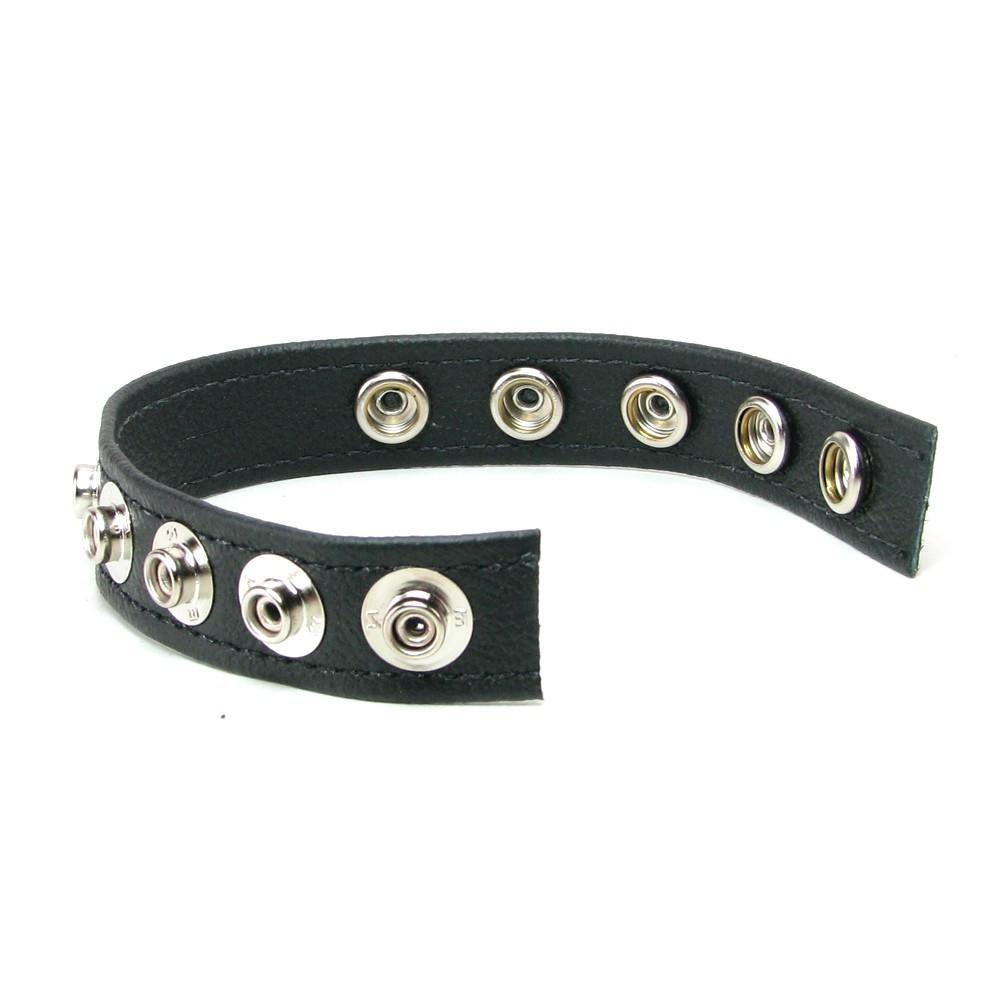 COLT 5 Snap Leather Cock Ring by California Exotics - - 3