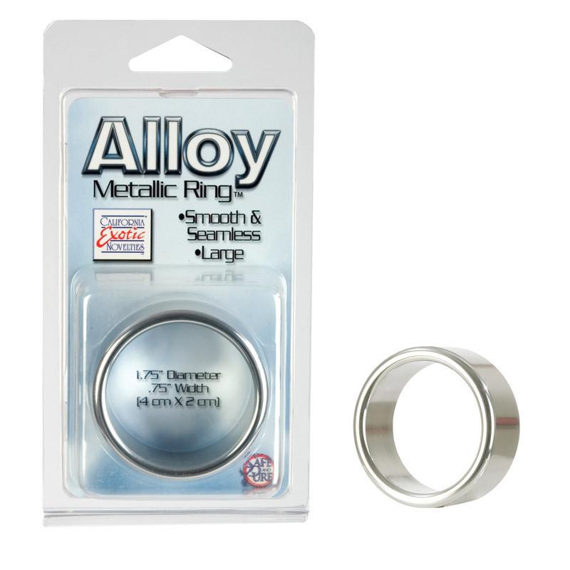 Large Alloy Metallic Cock Ring by California Exotics - - 2