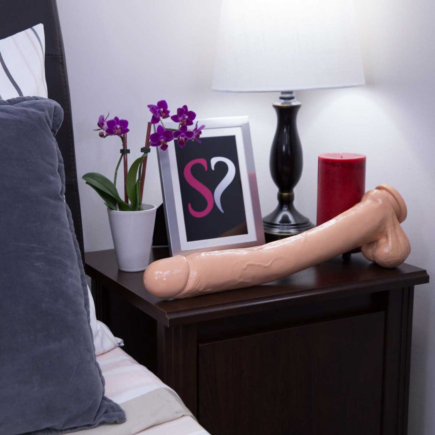 Cloud 9 Extreme Delightful Dong Suction Cup 16 Inches Realistic Dildo
