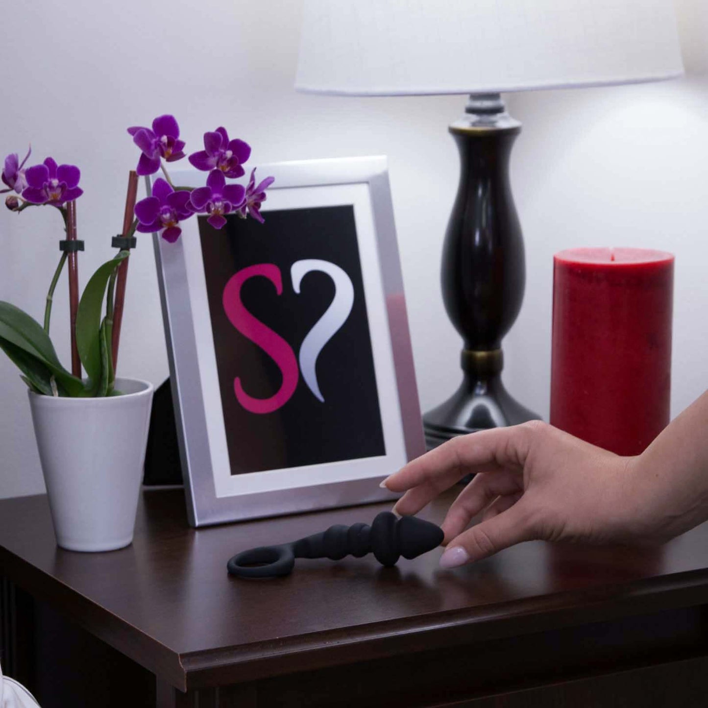 Cloud 9 Curved Silicone Black Waterproof Prostate Plug