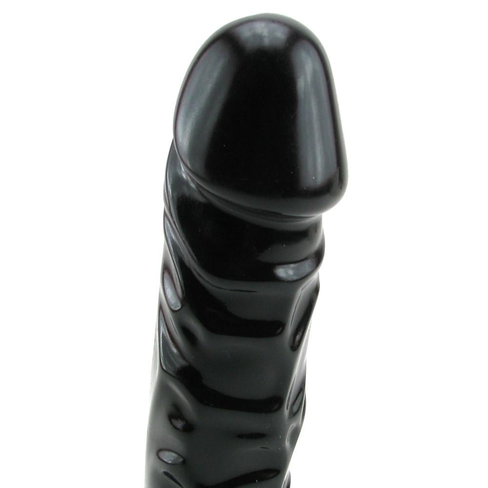 Ballsy Supercock 7 Inch Dildo in Black by Doc Johnson - - 2