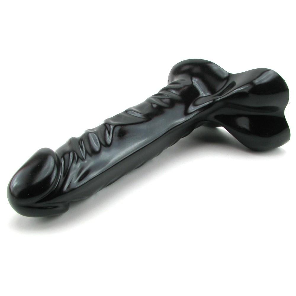 Ballsy Supercock 7 Inch Dildo in Black by Doc Johnson - - 3