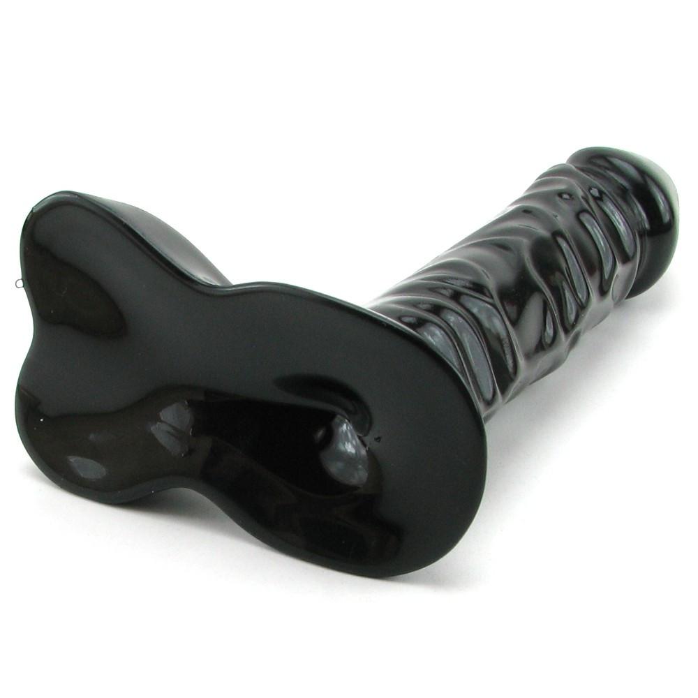 Ballsy Supercock 7 Inch Dildo in Black by Doc Johnson - - 5