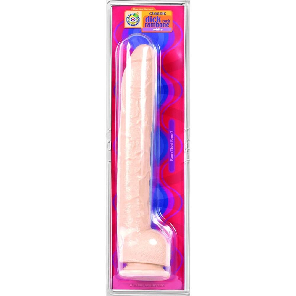 Dick Rambone White Realistic Large Cock in White by Doc Johnson - - 6