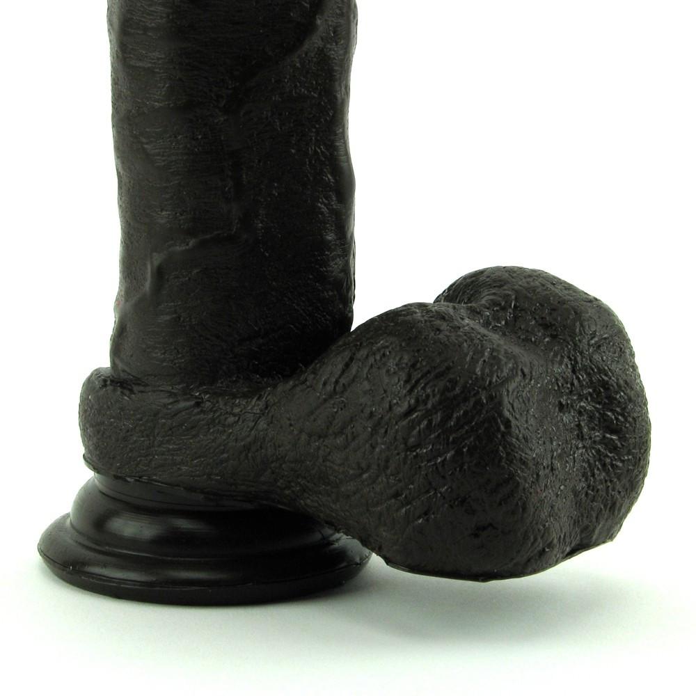 Realistic Cock 8 Inch in Black by Doc Johnson - - 5