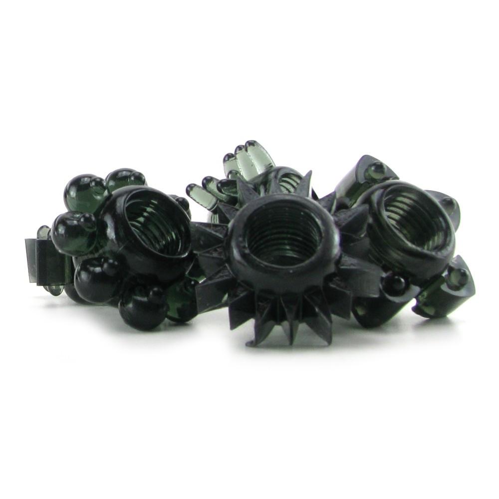 Doc Johnson Tower Of Power 6 Black Cock Rings by Doc Johnson - - 5
