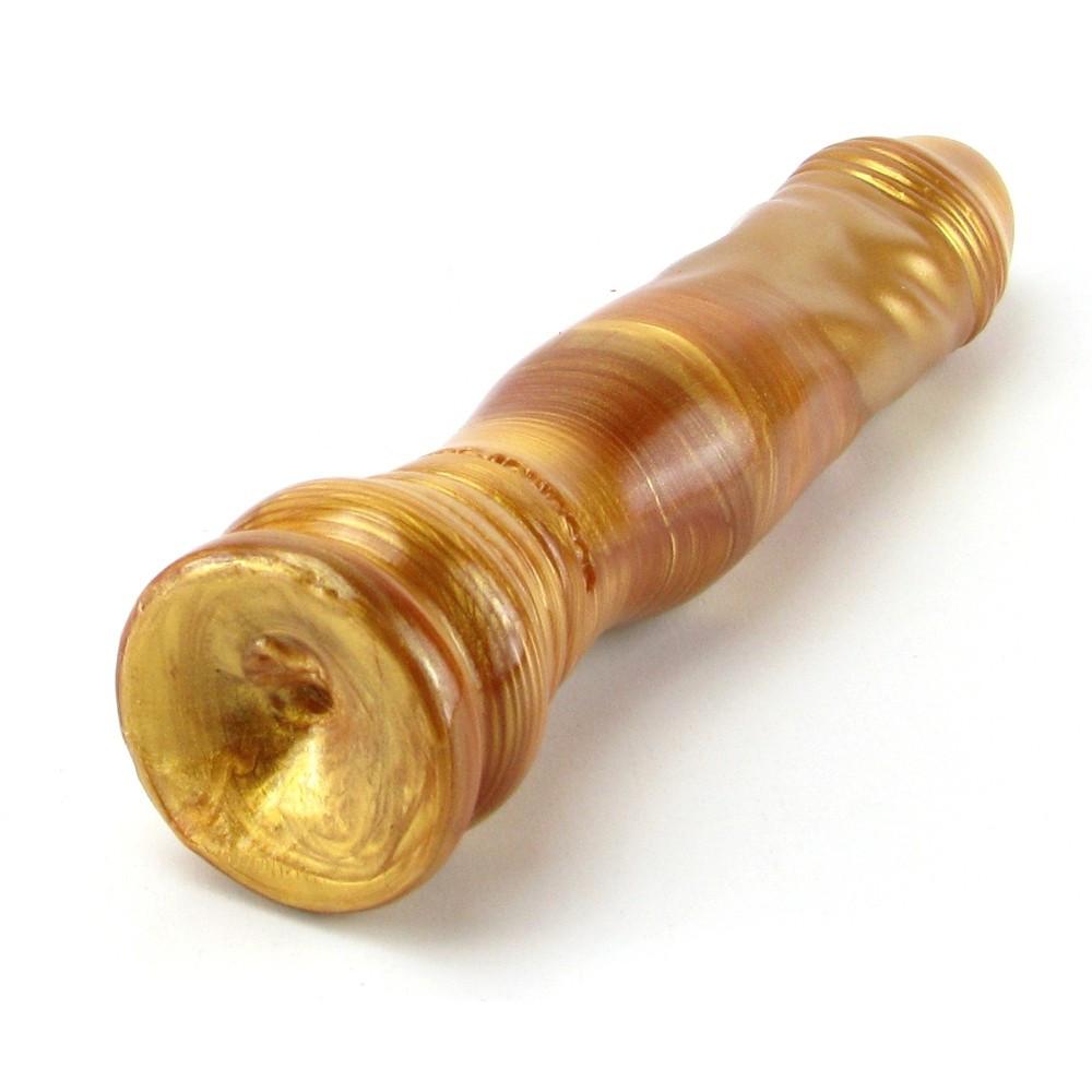 Radiant Gems 7.5 Inch Gold Dildo by Doc Johnson - - 4