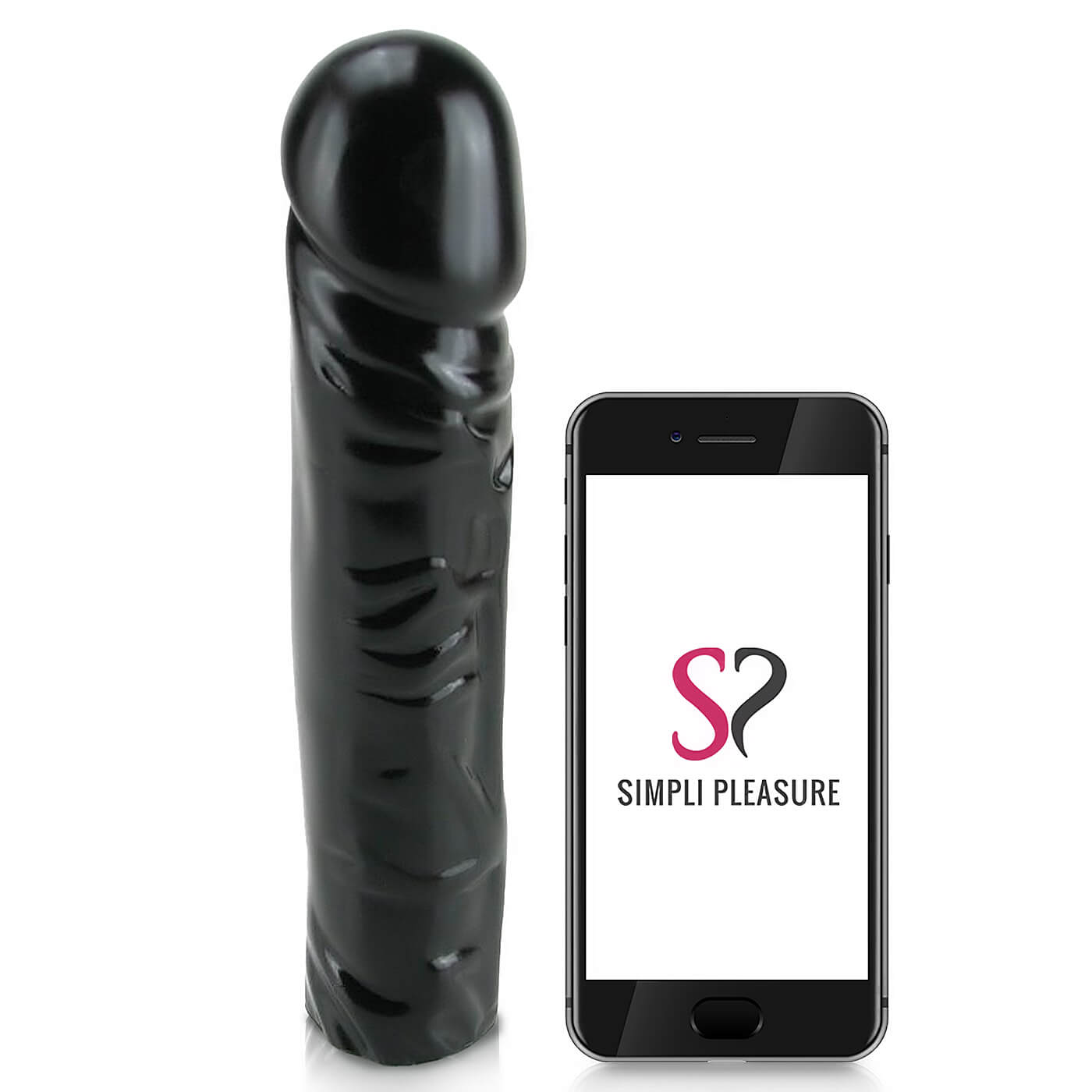Doc Johnson Classic Bender 8 Inch Black Dildo