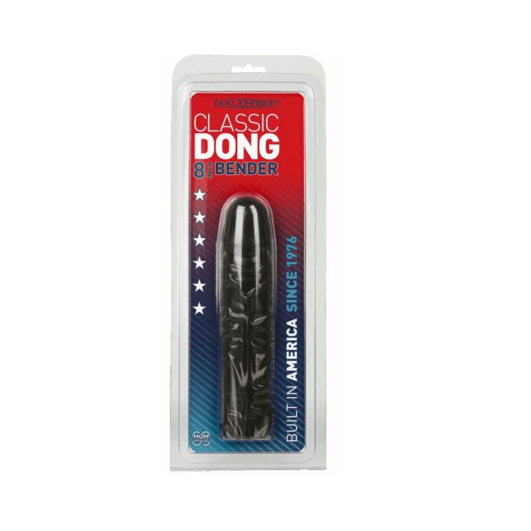 Doc Johnson Classic Bender 8 Inch Black Dildo