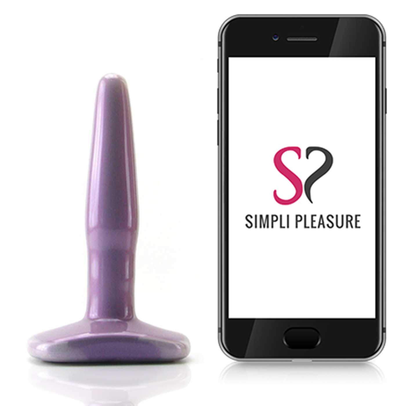 Iridescent Small Butt Plug in Purple
