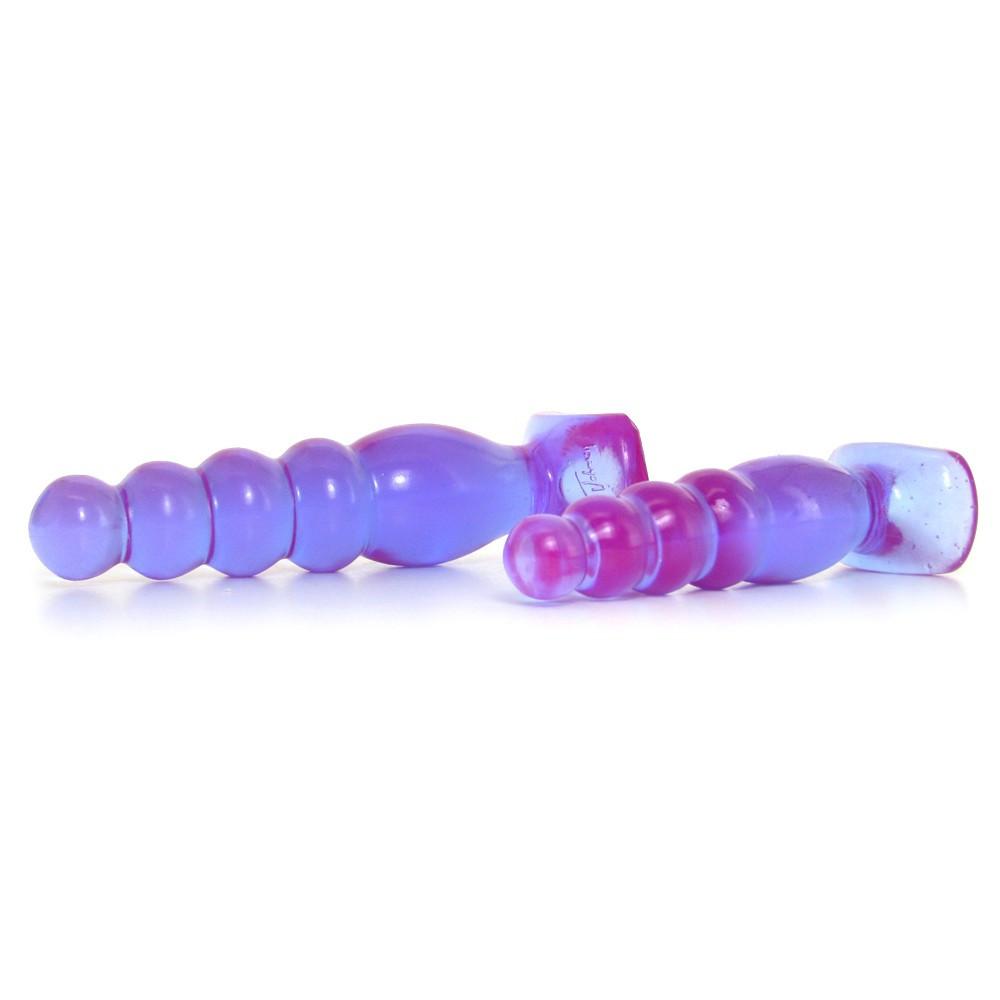 Doc Johnson Crystal Jellies Beaded Butt Plug Trainer Kit