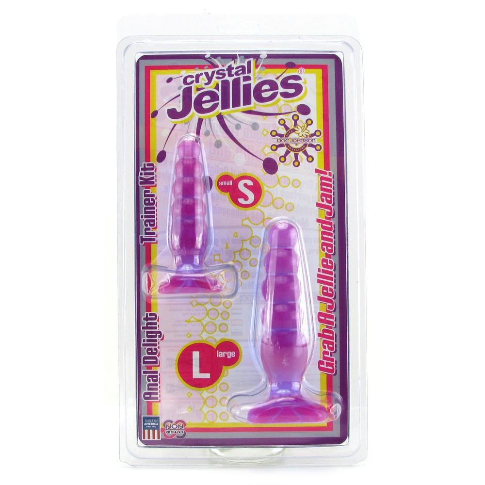 Doc Johnson Crystal Jellies Beaded Butt Plug Trainer Kit