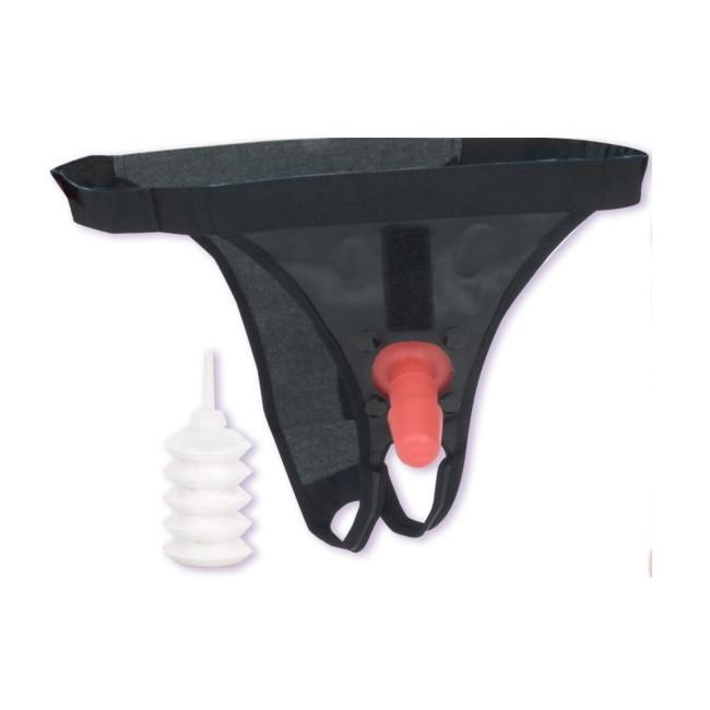 Ultra Vac-U-Lock Harness Set 5 With 8 Inch Vibrating Dildo