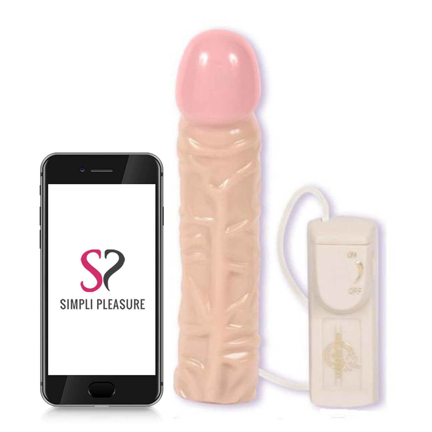 Ultra Vac-U-Lock Harness Set 5 With 8 Inch Vibrating Dildo