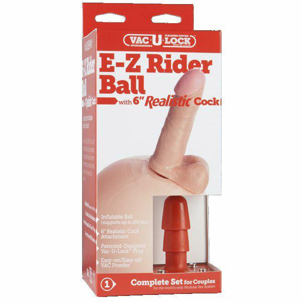 Doc Johnson Vac-U-Lock 6 Inch E-Z Rider Dildo Kit by Doc Johnson - - 4