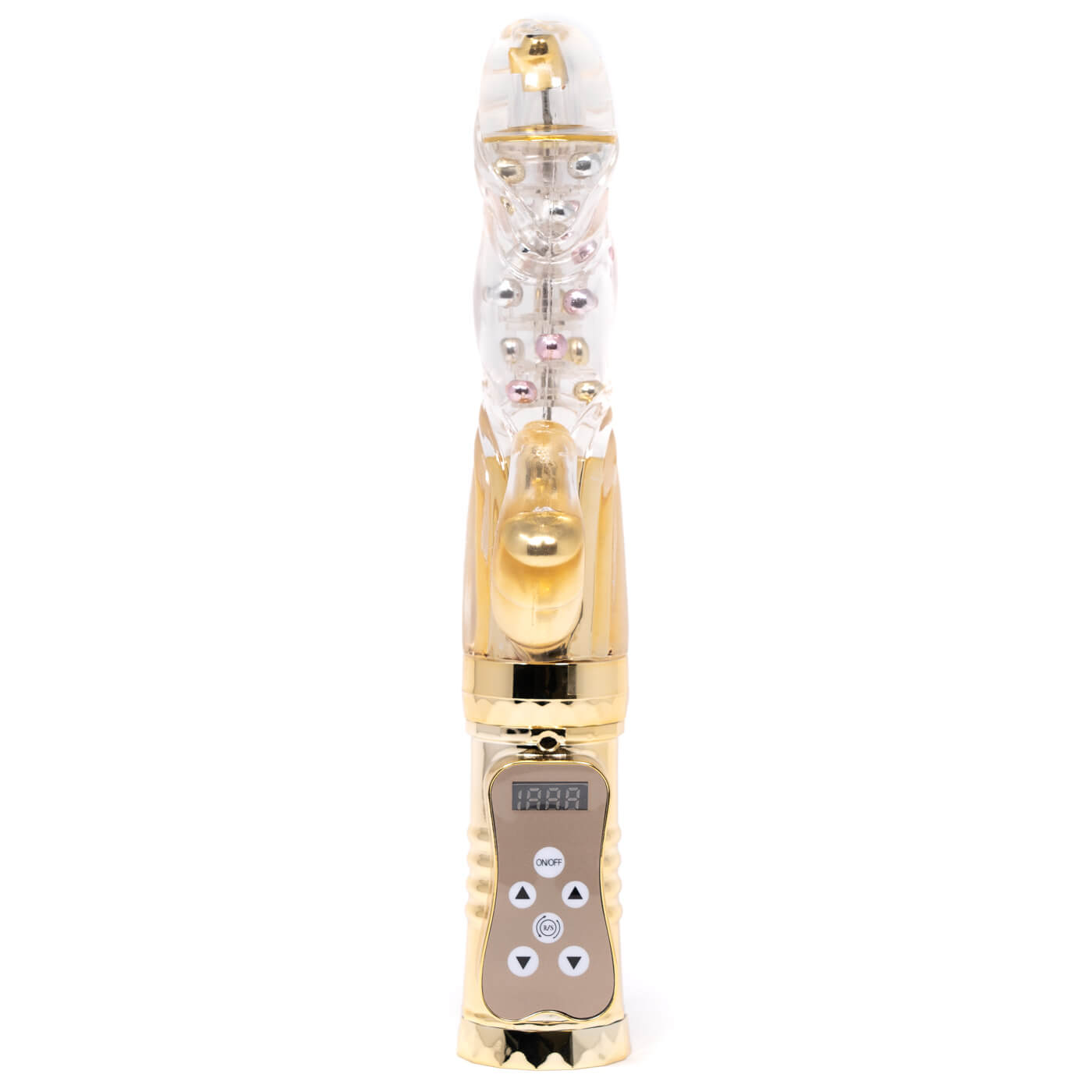 Double Delight Beaded 15 Function Rotating Rabbit Vibrator