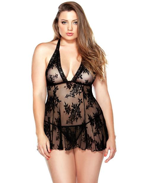 Curve Lace Chemise & G String 3X4X by FAN -