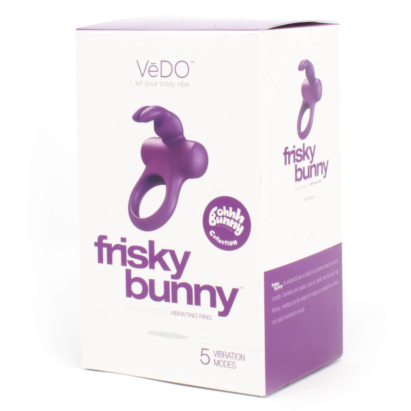 Vedo Frisky Bunny Extra Quiet 5 Function Powerful Vibrating Ring