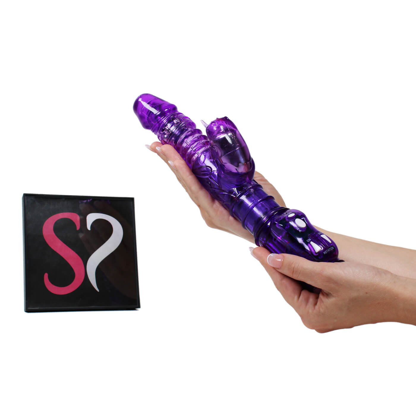 Double Delight Thrusting 12 Function Powerful Rabbit Vibrator