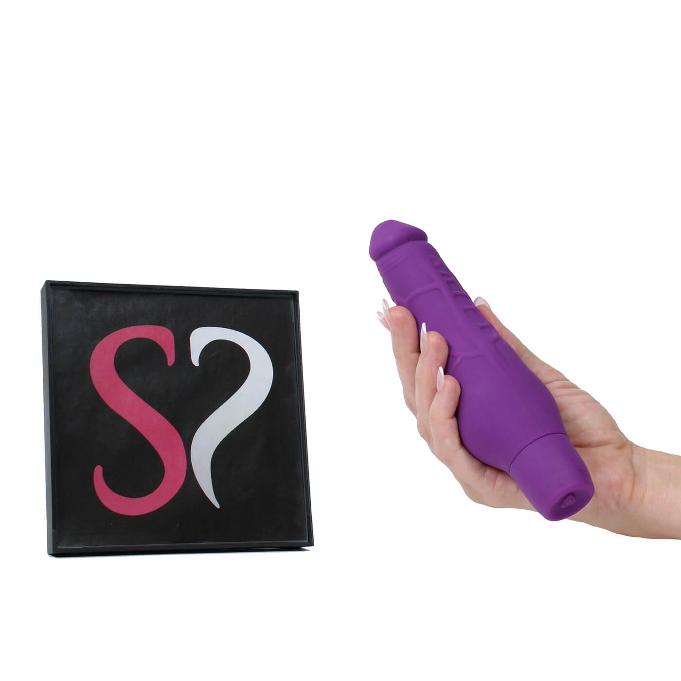 Simpli Pleasure Realistic 8 Inch Powerful Vibrating Silicone Dildo