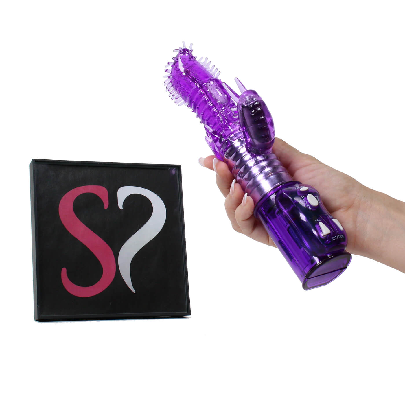 Double Delight Triple Action 7 Function Dual Motor Powerful Rotating Rabbit