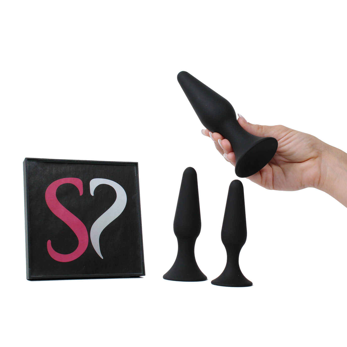 Backdoor Bliss 3 Size Silicone Suction Cup Butt Plug Anal Training Set