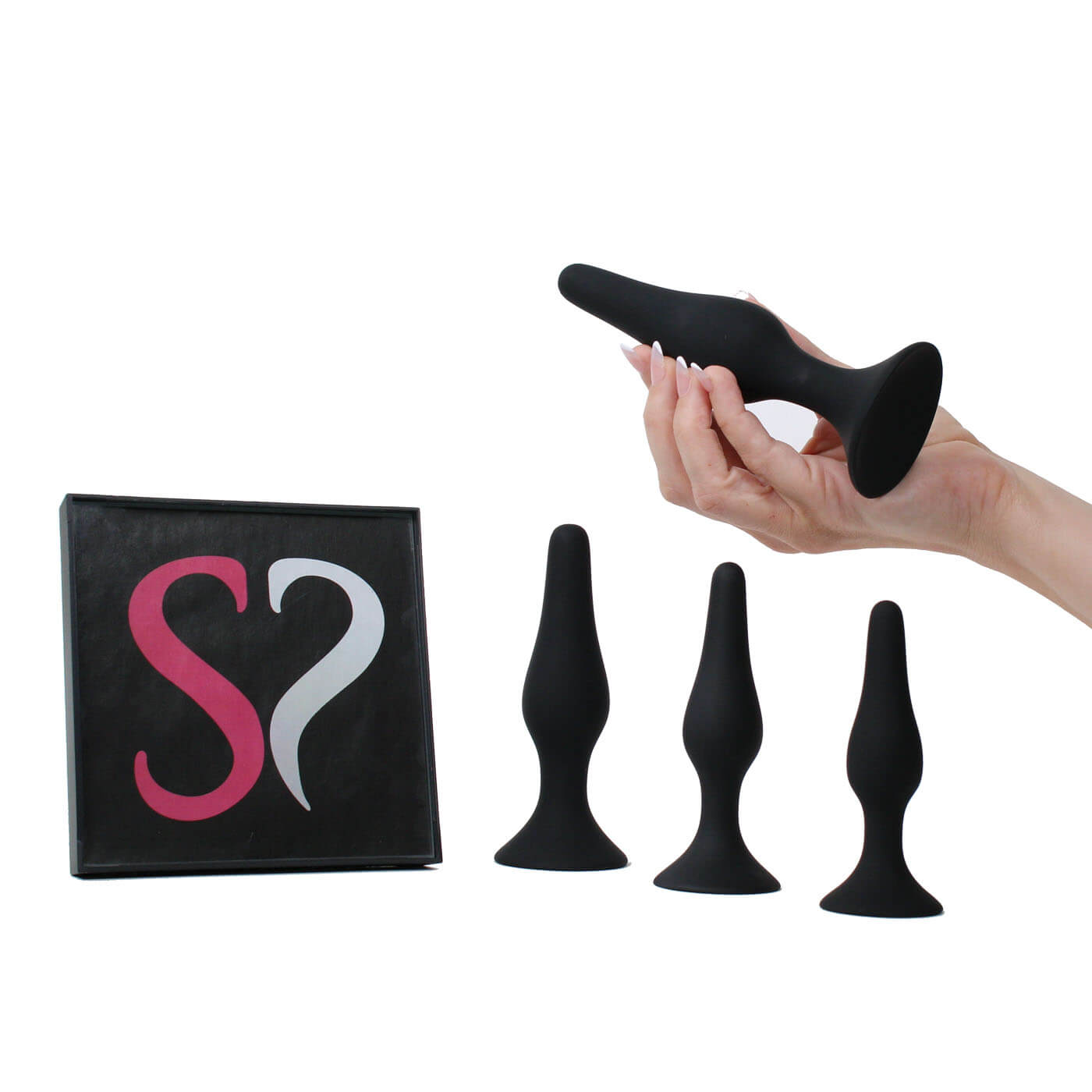 Backdoor Bliss 4 Size Silicone Suction Cup Butt Plug Training Set