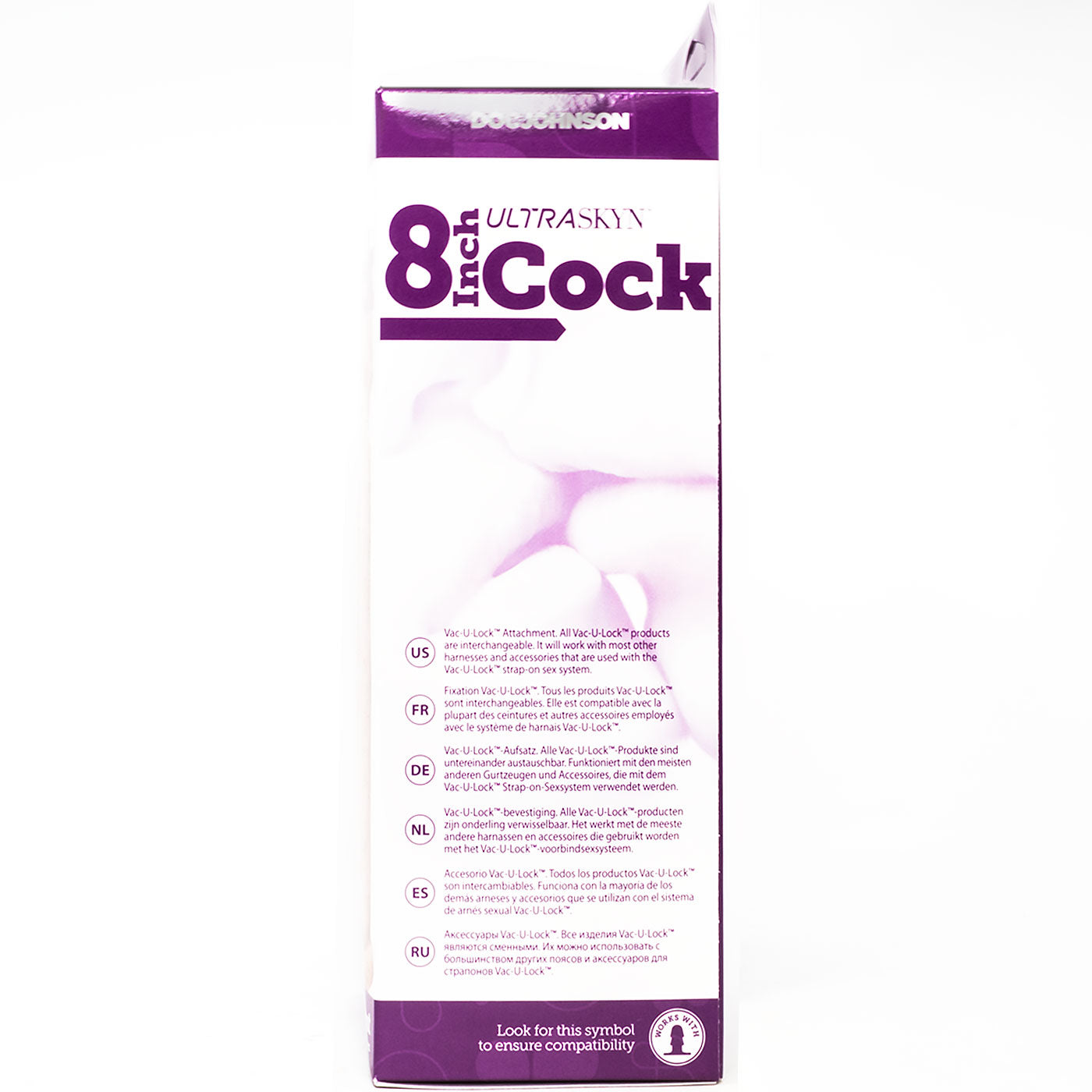 Doc Johnson Vac-U-Lock Ultraskyn UR3 8 Inch Realistic Dildo