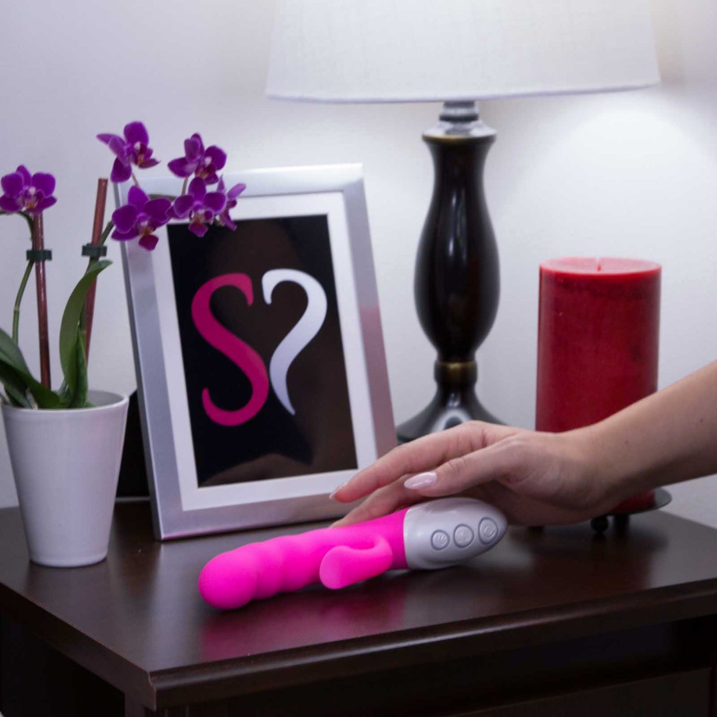 Instant O 8 Function Waterproof USB Rechargeable G-Spot Dual Vibrator