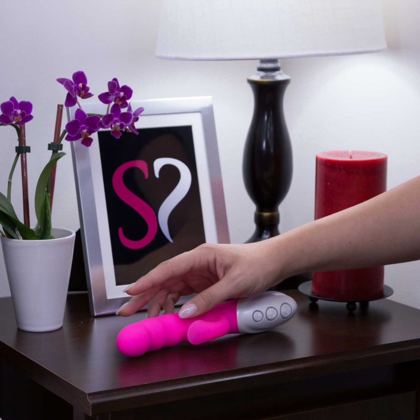 Instant O 8 Function Waterproof USB Rechargeable G-Spot Dual Vibrator